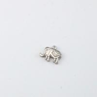 Pendentifs d'animaux en acier inoxydable , Acier inoxydable 304, éléphant, poli, DIY, couleur originale, protéger l'environnement, sans nickel, plomb et cadmium Vendu par PC