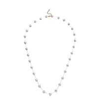 Collier de perles en plastique, Acier inoxydable 304, avec perle de plastique, avec 1.97inch chaînes de rallonge, coeur, bijoux de mode & pour femme, plus de couleurs à choisir, 8mm Environ 29.53 pouce, Vendu par brin