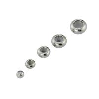 Titanium Steel Stopper Beads, polished, DIY original color 