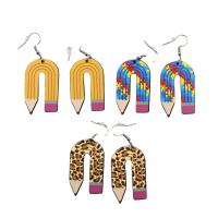 Acrylic Drop Earring, pencil, fashion jewelry & for woman 