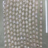 Rice Cultured Freshwater Pearl Beads, DIY, white, 5-6mm Approx 15 Inch 