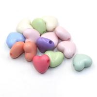 Solid Color Acrylic Beads, Heart, DIY, mixed colors Approx 