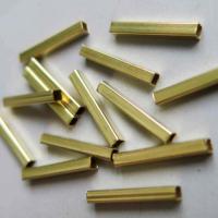 Brass Tube Beads, golden [