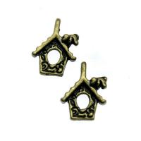 Zinc Alloy Jewelry Pendants, antique bronze color plated, vintage & DIY & hollow 