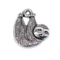 Pendentifs animaux en alliage de zinc, animal, Plaqué de couleur d'argent, Vintage & DIY Vendu par PC