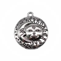 Zinc Alloy Jewelry Pendants, Flat Round, plated, DIY 