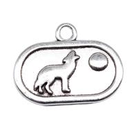 Pendentifs animaux en alliage de zinc, Plaqué de couleur d'argent, DIY Vendu par PC