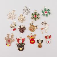 Zinc Alloy Christmas Pendants, plated, DIY & enamel Approx 