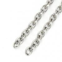 Stainless Steel Oval Chain, 316 Stainless Steel, original color Approx 