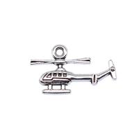 Zinc Alloy Jewelry Pendants, Airplane, antique silver color plated, vintage & DIY 