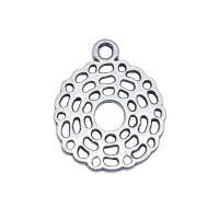 Zinc Alloy Hollow Pendants, antique silver color plated, vintage & DIY 