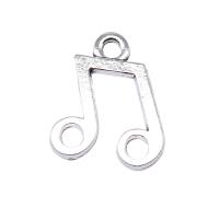 Zinc Alloy Jewelry Pendants, Music Note, antique silver color plated, vintage & DIY 