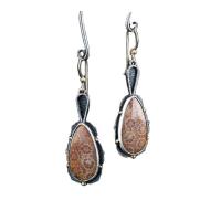 Lampwork Drop Earring, Zinc Alloy, with Lampwork, fashion jewelry & for woman 