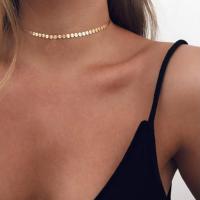 Ожерелье Мода Choker, Латунь, Другое покрытие, ювелирные изделия моды & Женский, Много цветов для выбора, длина:Приблизительно 33 см, продается PC