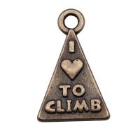 Zinc Alloy Jewelry Pendants, Triangle, plated, vintage & DIY 