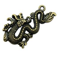 Zinc Alloy Jewelry Pendants, Dragon, plated, vintage & DIY 