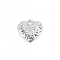 Stainless Steel Heart Pendants, 304 Stainless Steel, Vacuum Ion Plating, DIY 