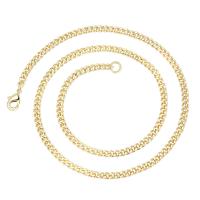 Brass Chain Necklace, plated, fashion jewelry & for woman 