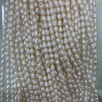 Rice Cultured Freshwater Pearl Beads, DIY, white, 5-6mm Approx 15 Inch 