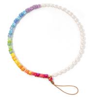 Murano Handy Schlüsselanhänger, Lampwork, mit Natürliche kultivierte Süßwasserperlen, DIY, keine, Länge:ca. 28 cm, verkauft von PC