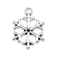 Zinc Alloy Jewelry Pendants, Snowflake, plated, vintage & DIY 