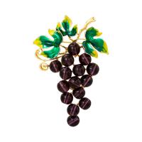 Enamel Brooch, Zinc Alloy, Grape, fashion jewelry & for woman 