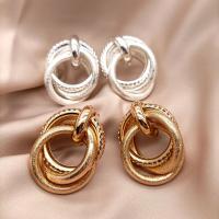 Iron Drop Earring, plated, fashion jewelry & for woman 