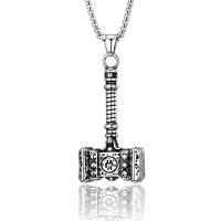 Pendentifs en titane, Acier titane, Le marteau de Thor, poli, DIY & pour homme & noircir Vendu par PC