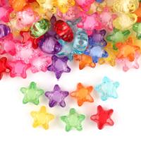 Bead in Bead Acrylic Beads, Star, DIY mixed colors 