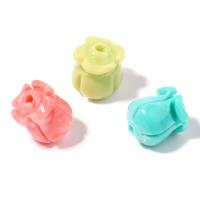 単色樹脂のビーズ, 樹脂, 花形, DIY, 無色 穴:約 1.6mm, 20パソコン/バッグ, 売り手 バッグ