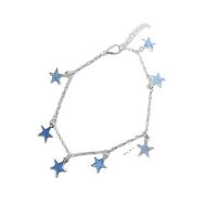 Edelstahl Charm Armband, Zinklegierung, mit Verlängerungskettchen von 1.97inch, Modeschmuck & für Frau, Silberfarbe, Länge:ca. 8.66 ZollInch, verkauft von PC