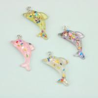 Pendentif Résine animaux, avec fer, dauphin, DIY, plus de couleurs à choisir Vendu par PC