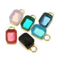 Pendentifs en laiton zircon cubique (CZ), Placage de couleur d'or, bijoux de mode & DIY & avec zircone cubique, plus de couleurs à choisir Environ 3mm, Vendu par PC