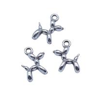 Zinc Alloy Jewelry Pendants, Dog, antique silver color plated, vintage & DIY 