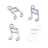 Zinc Alloy Jewelry Pendants, Music Note, antique silver color plated, vintage & DIY 