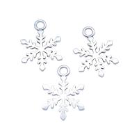 Zinc Alloy Jewelry Pendants, Snowflake, antique silver color plated, vintage & DIY 