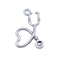 Zinc Alloy Jewelry Pendants, Stethoscope, antique silver color plated, vintage & DIY 