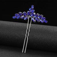 Hair Stick, Zinc Alloy, fashion jewelry & for woman & with rhinestone 