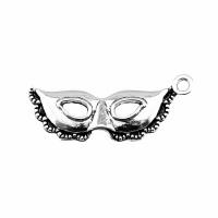 Zinc Alloy Jewelry Pendants, Mask, plated, vintage & DIY 