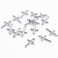 Stainless Steel Cross Pendants, 304 Stainless Steel, DIY & hollow, original color 