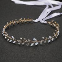 Bridal Hair Wreath, Zinc Alloy, with Crystal, fashion jewelry & for woman & with rhinestone 400mm 