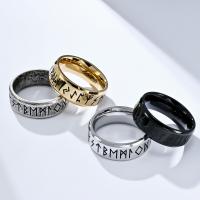 Edelstahl Fingerring, 304 Edelstahl, poliert, Modeschmuck & unisex & verschiedene Größen vorhanden, keine, 8mm, verkauft von PC