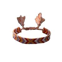 Cordón de lana pulsera, cordón poliéster, hecho a mano, estilo popular & ajustable & para mujer, más colores para la opción, longitud:aproximado 16-28 cm, Vendido por UD