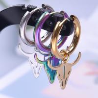 Huggie Hoop Drop Earring, Нержавеющая сталь 304, вакуумное ионное покрытие, Женский, Много цветов для выбора продается Пара