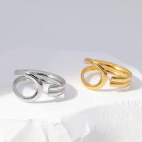 Edelstahl Fingerring, 304 Edelstahl, Vakuum-Ionen-Beschichtung, Modeschmuck & verschiedene Größen vorhanden & für Frau, keine, verkauft von PC