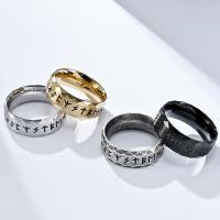 Edelstahl Fingerring, 304 Edelstahl, poliert, Modeschmuck & verschiedene Größen vorhanden & für den Menschen, keine, 8mm, verkauft von PC