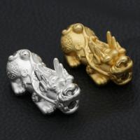 Sterling Silver Spacer Beads, 925 Sterling Silver, Mythical Wild Animal, plated, DIY 