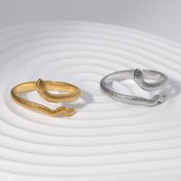 Edelstahl Fingerring, 304 Edelstahl, Schlange, Modeschmuck & unisex & verschiedene Größen vorhanden, keine, verkauft von PC