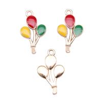 Zinc Alloy Enamel Pendants, Balloon, KC gold color plated, DIY 