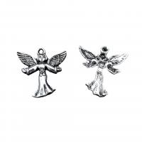 Zinc Alloy Jewelry Pendants, Angel, antique silver color plated, DIY Approx 2mm, Approx 